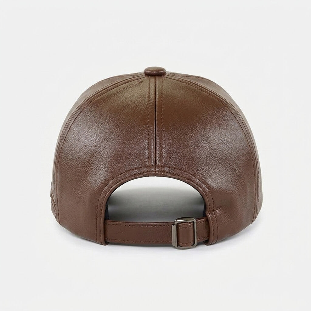 The Cross-Stitch Leather Cap