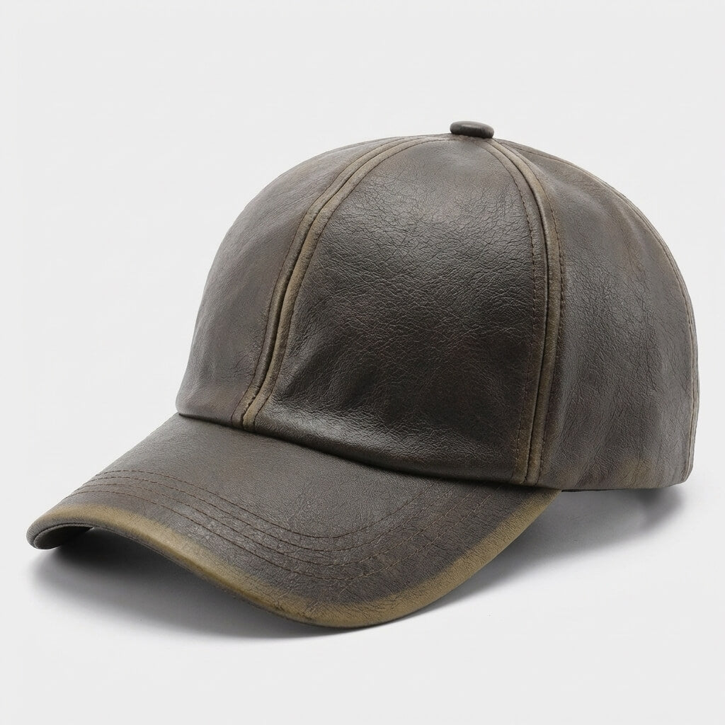 The Retro Leather Cap