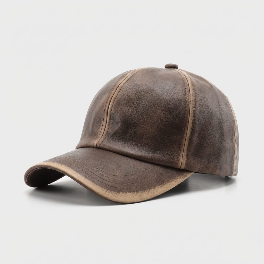 The Retro Leather Cap