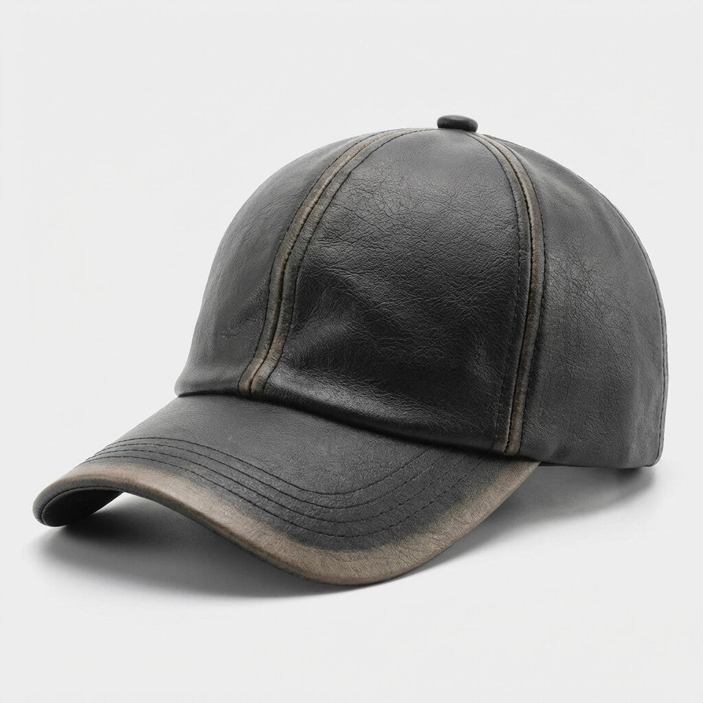 The Retro Leather Cap