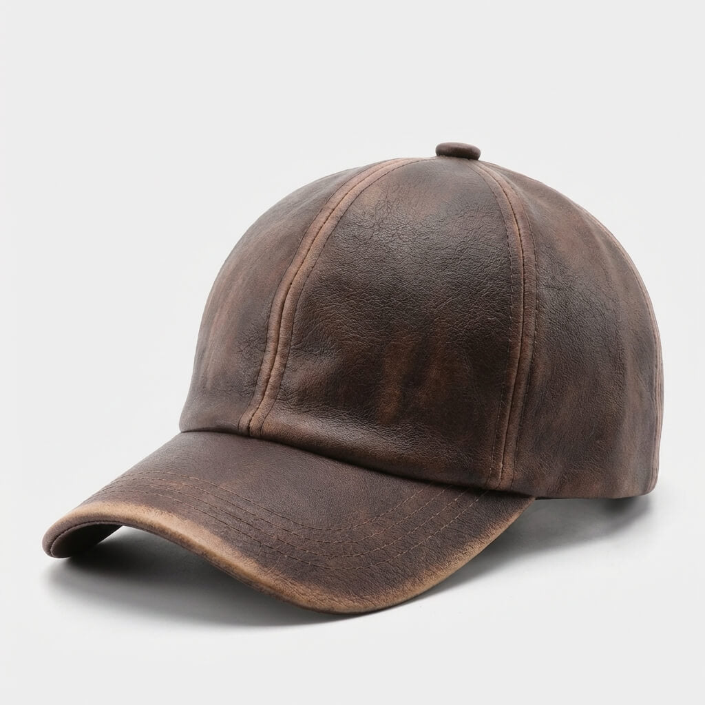 The Retro Leather Cap