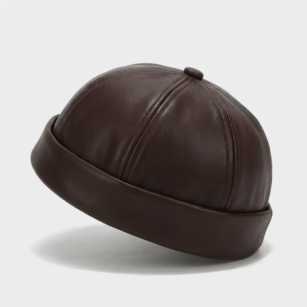 The Leather Docker Cap