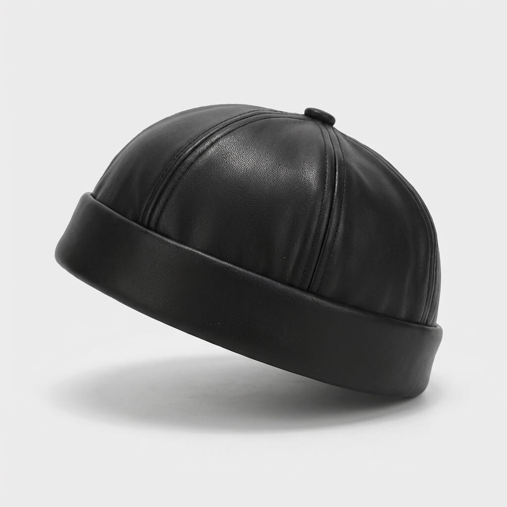 The Leather Docker Cap