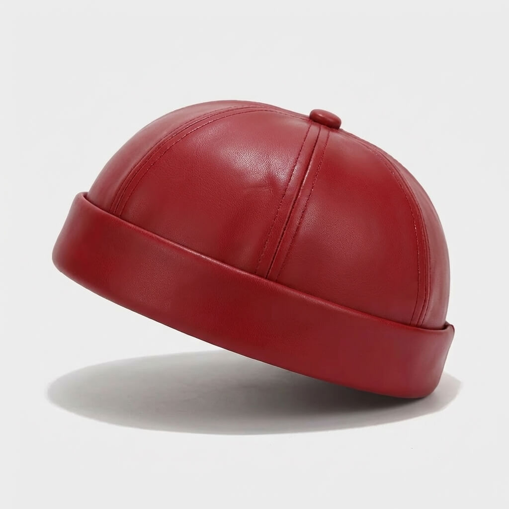 The Leather Docker Cap