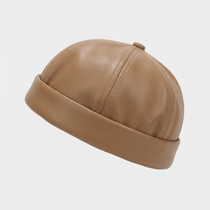 The Leather Docker Cap