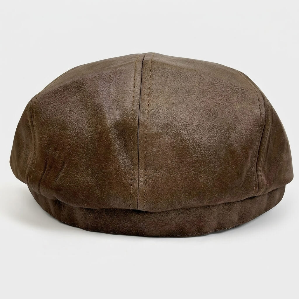 The Vintage Leather Newsboy Cap