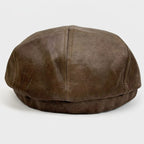 The Vintage Leather Newsboy Cap