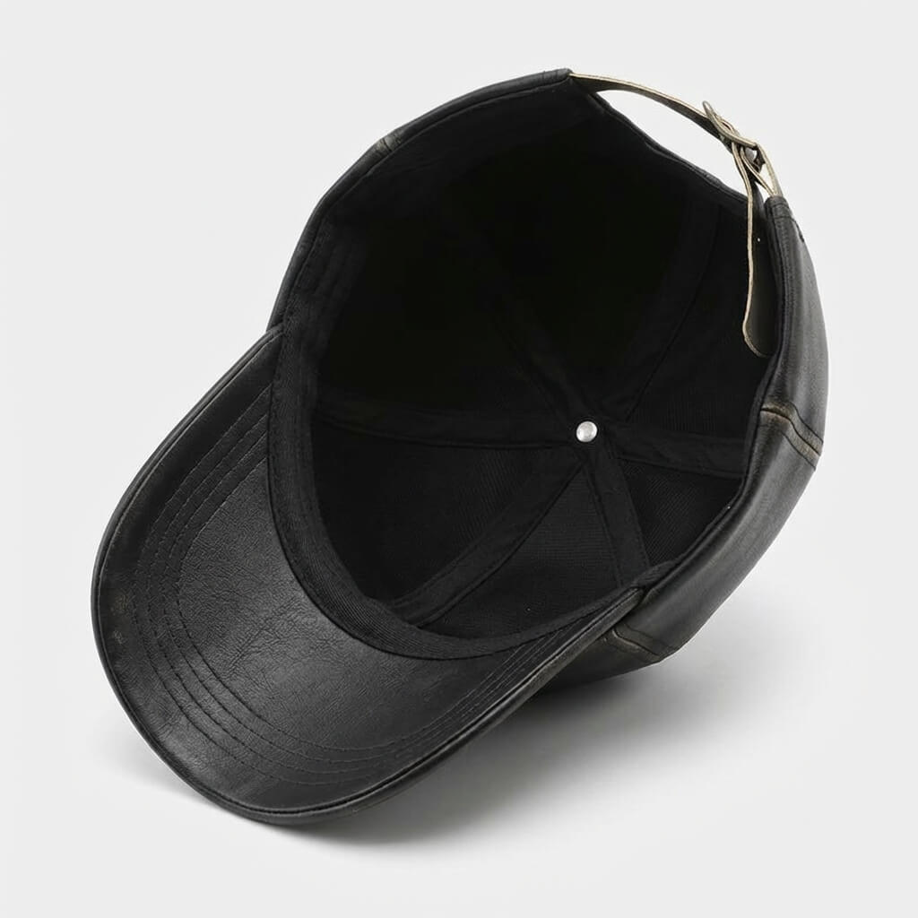 The Retro Leather Cap