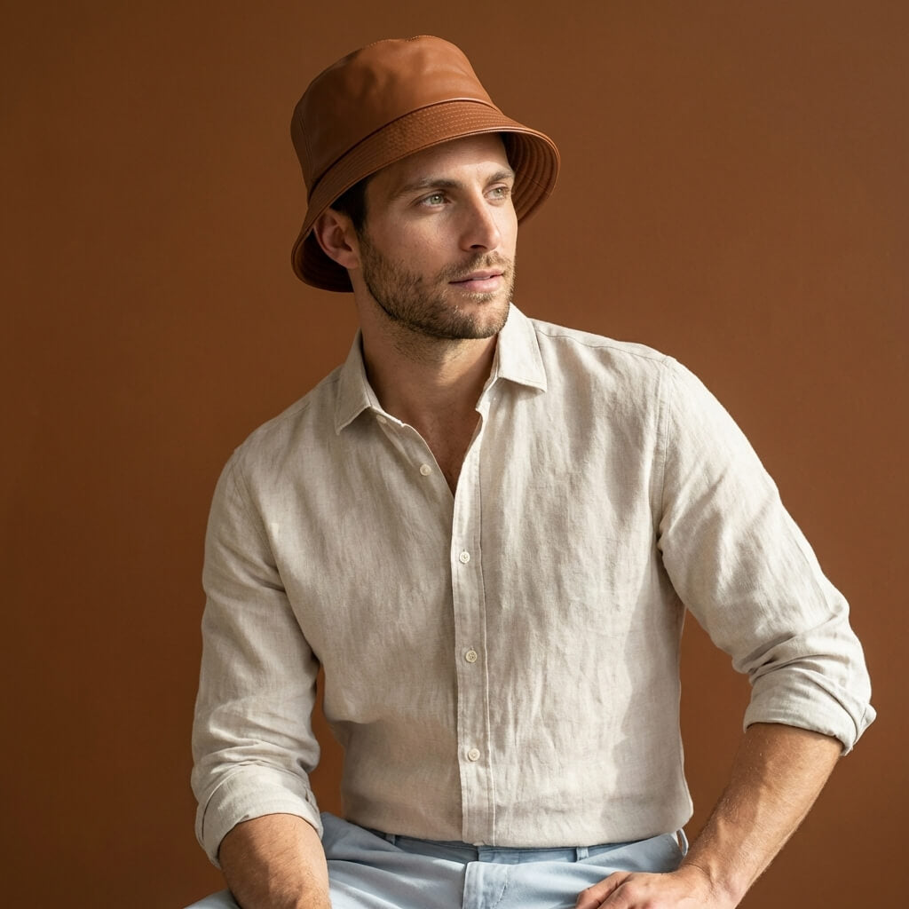 The Leather Bucket Hat