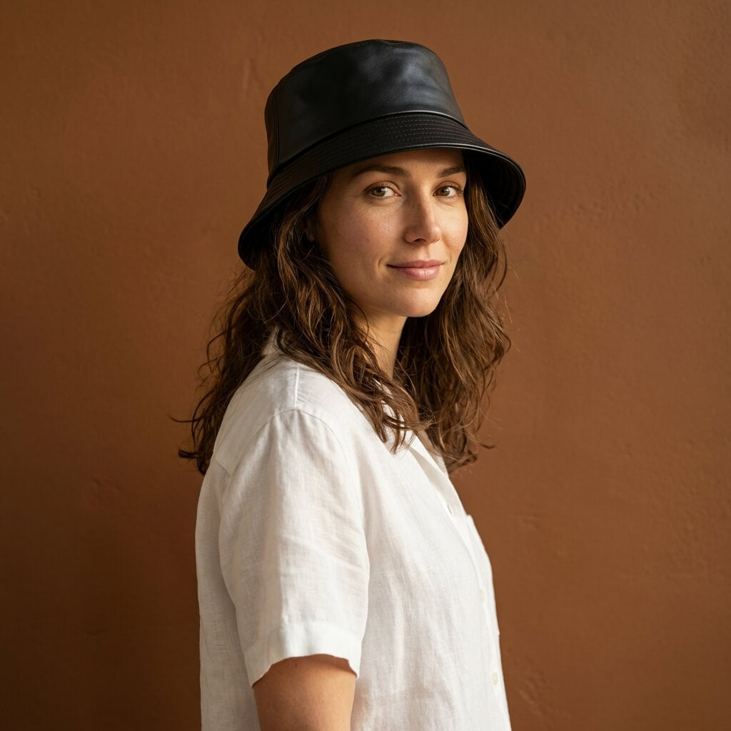 The Leather Bucket Hat