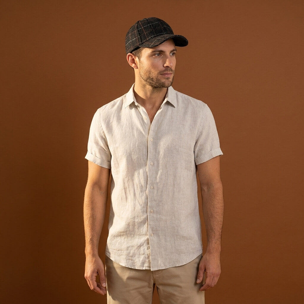 The Checkered Cotton Cap