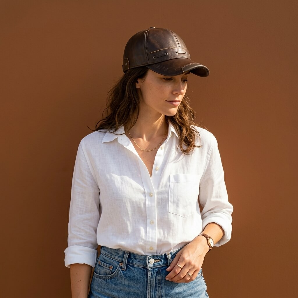 The Dispatch Leather Cap