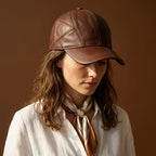 The Panelled Leather Cap