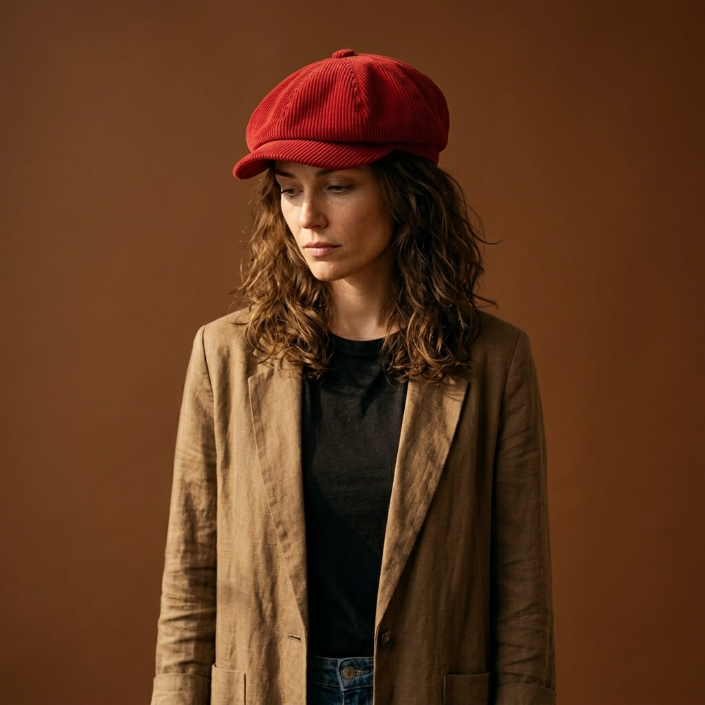 The Corduroy Newsboy Cap