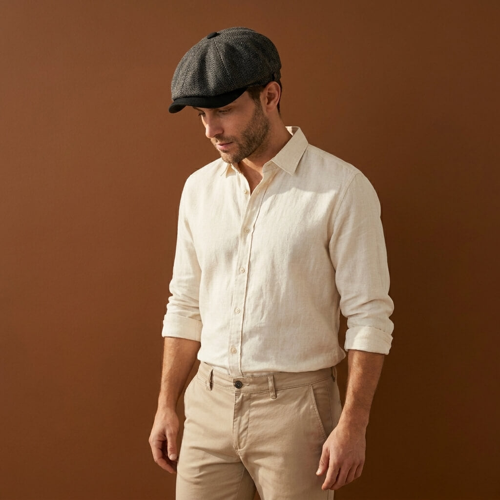 The Tweed Newsboy Cap