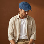 The Pinstripe Newsboy Cap