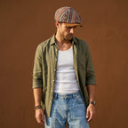 The Linen Newsboy Cap