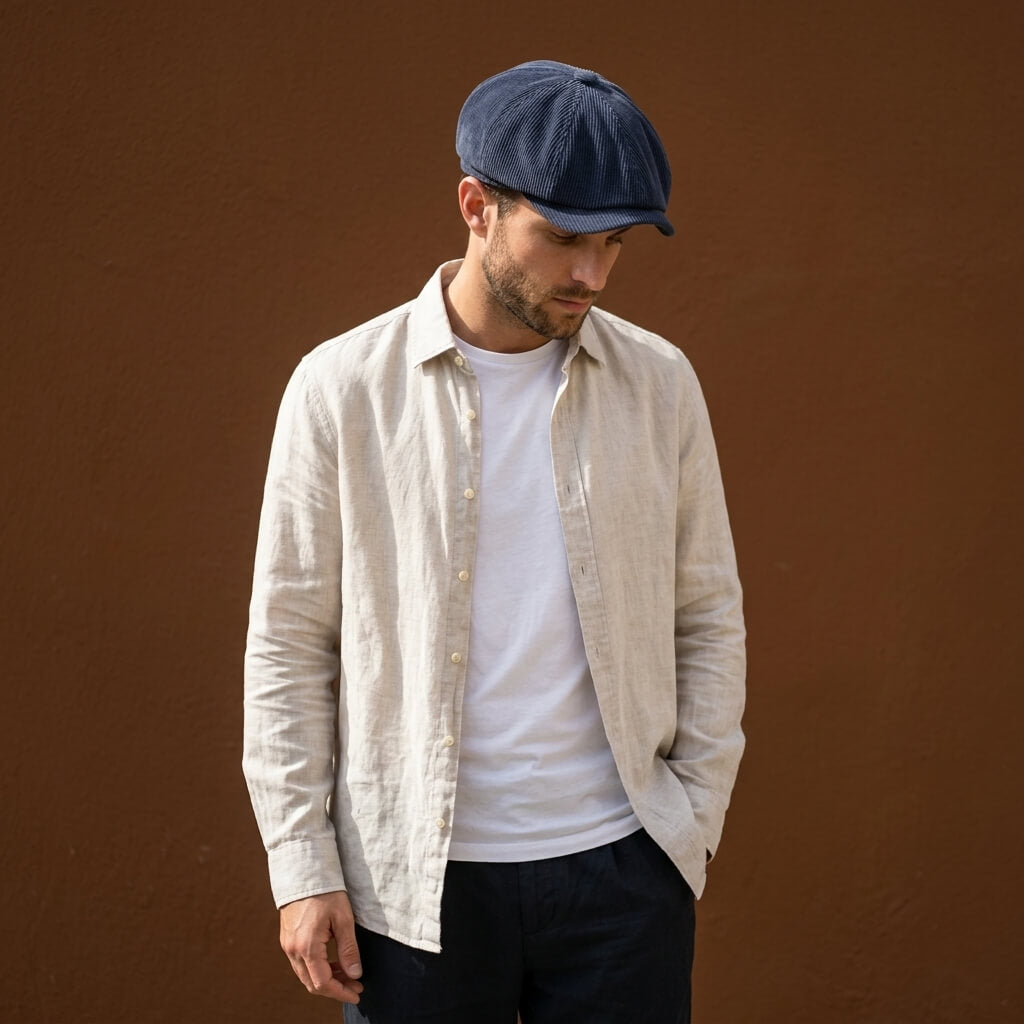 The Corduroy Newsboy Cap
