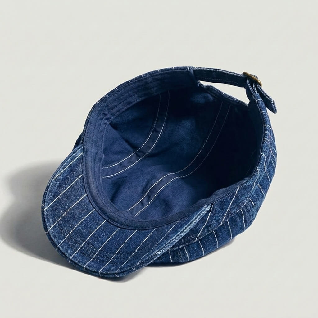 The Pinstripe Newsboy Cap