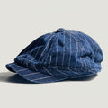 The Pinstripe Newsboy Cap