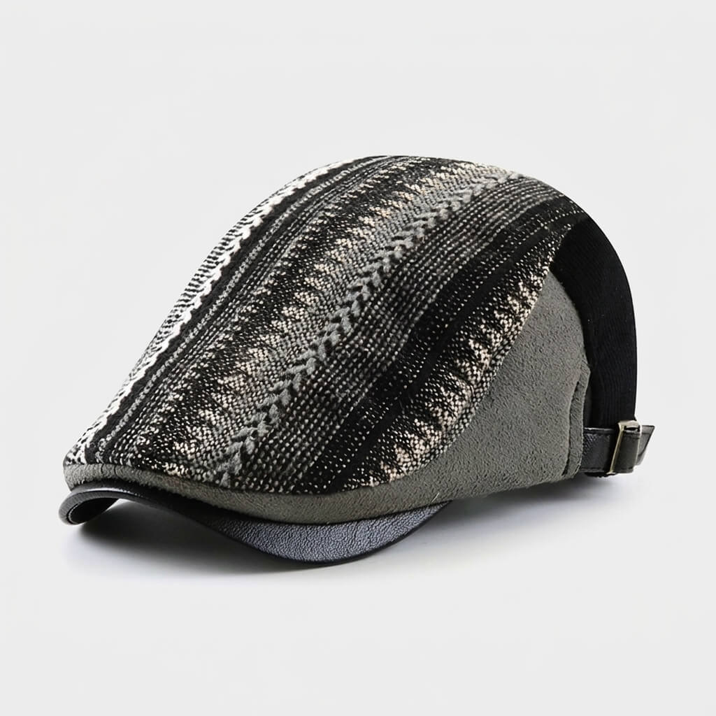 The Wool Patchwork Flat Cap