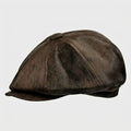 The Vintage Leather Newsboy Cap